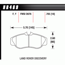 Колодки тормозные HB469Y.705 HAWK LTS