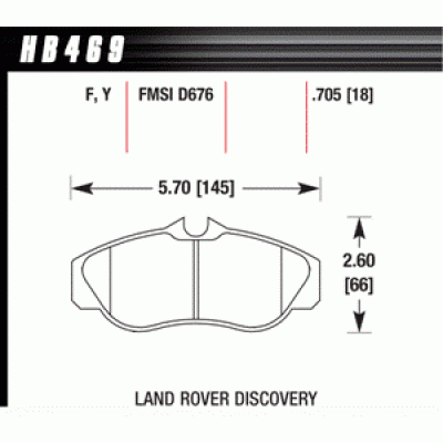 Колодки тормозные HB469Y.705 HAWK LTS