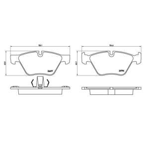 Колодки тормозные HB750B.760 HAWK HPS 5.0 BMW F10, F18, 520i; 523i; 528i; 518d; 520d; 525d (Front)