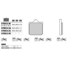 Brembo 07BB33SA колодки тормозные МОТО