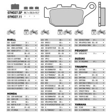 Brembo 07HO2711 колодки тормозные МОТО(FDB531)