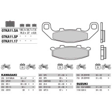 Brembo 07KA1117 колодки тормозные МОТО(FDB508)