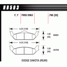 Колодки тормозные HB503F.790 HAWK HPS