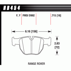 Колодки тормозные HB454Y.715 HAWK LTS
