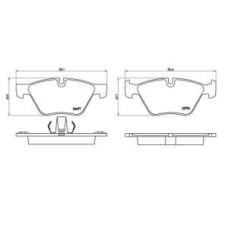 Колодки тормозные HB750N.760 HAWK HP PLUS BMW F10, F18, 520i; 523i; 528i; 518d; 520d; 525d (Front)