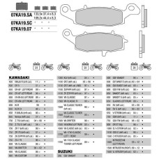 Brembo 07KA19SA колодки тормозные МОТО(FDB2048)