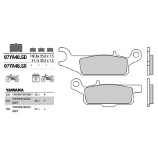 Brembo 07YA48SD колодки тормозные МОТО(FDB2230)